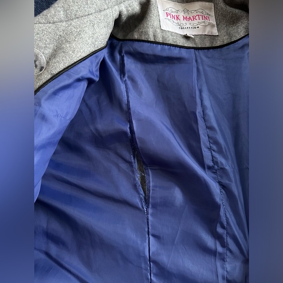 PINK MARTINI wool military style long jacket - Picture 6 of 6